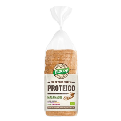 BIOCOP PAN DE MOLDE TRIGO ESPELTA INTEGRAL PROTEICO 400 gr BIOCOP PAN DE MOLDE TRIGO ESPELTA INTEGRAL PROTEICO 400 gr