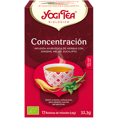 Yogi Té Concentración - Infusión con Ginseng y Menta Yogi Té Concentración - Infusión con Ginseng y Menta