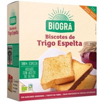 BIOGRA BISCOTES ESPELTA S/AZ BIO 270 GR BIOGRA BISCOTES ESPELTA S/AZ BIO 270 GR