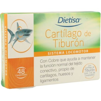 Dietisa Cartílago de Tiburón - 48 Comprimidos Suplemento Alimenticio Dietisa Cartílago de Tiburón - 48 Comprimidos Suplemento Alimenticio