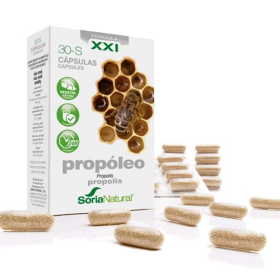 Soria Natural 30 S Propóleo - Cápsulas de liberación prolongada Soria Natural 30 S Propóleo - Cápsulas de liberación prolongada