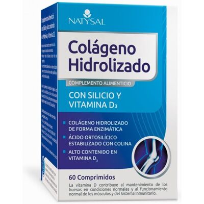Natysal Colágeno Hidrolizado - Silicio y Vitamina D3 - 60 Comprimidos Natysal Colágeno Hidrolizado - Silicio y Vitamina D3 - 60 Comprimidos