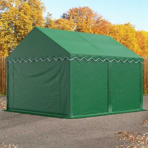 TOOLPORT Carpa almacén 3x4 m, PVC 800, con base reforzada, verde oscuro - (2640) TOOLPORT Carpa almacén 3x4 m, PVC 800, con base reforzada, verde oscuro - (2640)