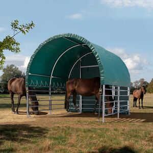 TOOLPORT 3x3m Carpa para ganado, verde oscuro, lona de PVC, anclaje para hormigón - (330669) TOOLPORT 3x3m Carpa para ganado, verde oscuro, lona de PVC, anclaje para hormigón - (330669)