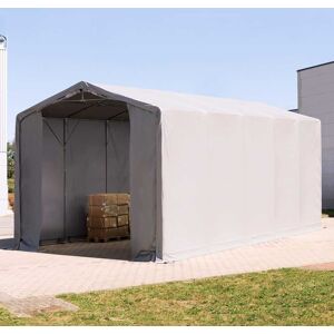 TOOLPORT Carpa industrial 5x10 m - altura lateral de 4,0 m con entrada con cremallera, PRIMEtex 2300, gris, sin Estática - (79989) TOOLPORT Carpa industrial 5x10 m - altura lateral de 4,0 m con entrada con cremallera, PRIMEtex 2300, gris, sin Estática - (79989)