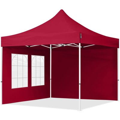 TOOLPORT 3x3 m Carpa plegable, ECONOMY acero 30mm, 2 laterales incl. con ventanas rectangulares, rojo - (59039) TOOLPORT 3x3 m Carpa plegable, ECONOMY acero 30mm, 2 laterales incl. con ventanas rectangulares, rojo - (59039)