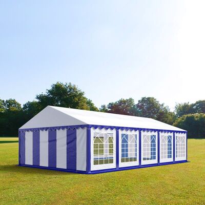 TOOLPORT 5x10 m Carpa para fiestas, PVC 700, azul-blanco - (6168) TOOLPORT 5x10 m Carpa para fiestas, PVC 700, azul-blanco - (6168)