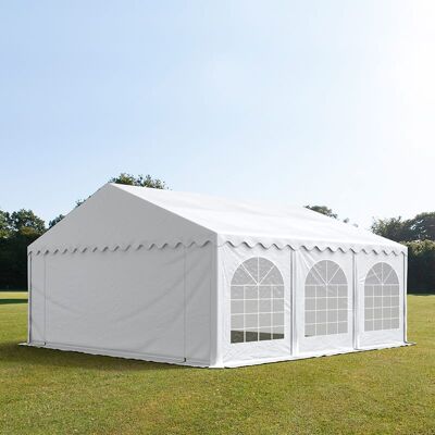 TOOLPORT 5x6 m Carpa para fiestas, PVC 750, con base reforzada, blanco - (7186) TOOLPORT 5x6 m Carpa para fiestas, PVC 750, con base reforzada, blanco - (7186)