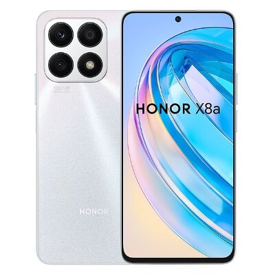 Honor X8a, Titanium Silver, 128 GB, 6 GB RAM, 6.7 " HD+, Mediatek Helio G88, 4500 mAh, Magic UI 6.1 basado en Android 12 Honor X8a, Titanium Silver, 128 GB, 6 GB RAM, 6.7 " HD+, Mediatek Helio G88, 4500 mAh, Magic UI 6.1 basado en Android 12