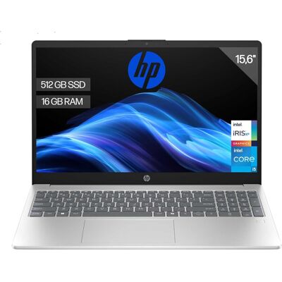 HP 15-fd0370ns - Ordenador portátil de 15.6" FHD (Intel Core i5-1334U, 16GB RAM, 512GB SSD, Intel Iris Xe Graphics, Sin Sistema Operativo) Plata HP 15-fd0370ns - Ordenador portátil de 15.6" FHD (Intel Core i5-1334U, 16GB RAM, 512GB SSD, Intel Iris Xe Graphics, Sin Sistema Operativo) Plata
