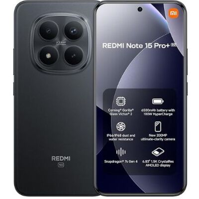 Xiaomi REDMI Note 15 Pro+ 5G - Smartphone de 8+256GB, Pantalla AMOLED 6,83" 1.5K AMOLED, Snapdragon 7s Gen 4, cámara de 200 MP, Hypercharge 100W, Xiaomi REDMI Note 15 Pro+ 5G - Smartphone de 8+256GB, Pantalla AMOLED 6,83" 1.5K AMOLED, Snapdragon 7s Gen 4, cámara de 200 MP, Hypercharge 100W,