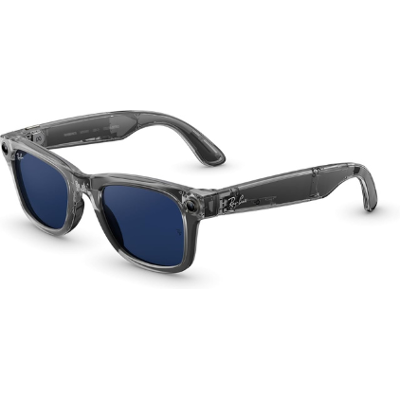 Rayban Gafas IA - Ray-Ban Meta Wayfarer (Gen 2), Brillante Gris Transparente, Lentes Transitions® Transparente / Zafiro, Talla estándar (50-22) Rayban Gafas IA - Ray-Ban Meta Wayfarer (Gen 2), Brillante Gris Transparente, Lentes Transitions® Transparente / Zafiro, Talla estándar (50-22)