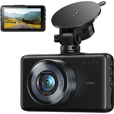 iZEEKER Cámara de Coche FHD 1080P Dashcam, Pantalla de 3 Pulgadas, 170° Gran Angular, Sensor G, Monitor de Aparcamiento, Detección de Movimiento, Grab iZEEKER Cámara de Coche FHD 1080P Dashcam, Pantalla de 3 Pulgadas, 170° Gran Angular, Sensor G, Monitor de Aparcamiento, Detección de Movimiento, Grab