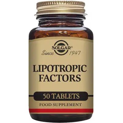 Solgar Lipotropic Factors - 50 Comprimidos Solgar Lipotropic Factors - 50 Comprimidos