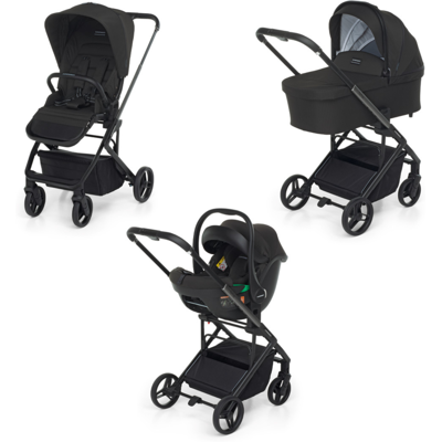 Foppapedretti Cochecito 3 en 1 Tic Toc - Ebony Foppapedretti Cochecito 3 en 1 Tic Toc - Ebony