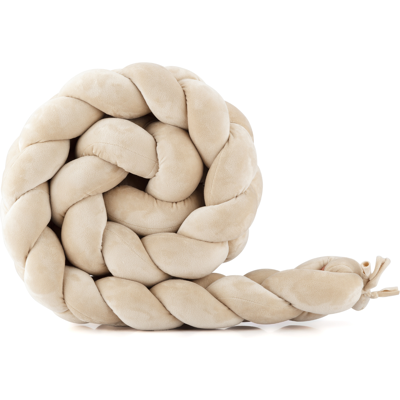 Waldin Protector Trenza para Cuna - Velour Beige Waldin Protector Trenza para Cuna - Velour Beige