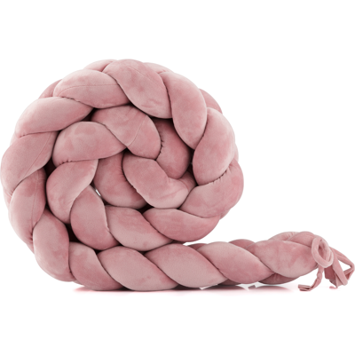Waldin Protector Trenza para Cuna - Velour Pink Waldin Protector Trenza para Cuna - Velour Pink