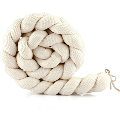 Waldin Protector Trenza para Cuna - Waffle Beige Waldin Protector Trenza para Cuna - Waffle Beige