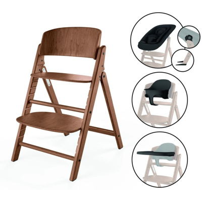 Cybex Gold Trona Click & Fold Set 4-en-1 - All Natural Dark Cybex Gold Trona Click & Fold Set 4-en-1 - All Natural Dark