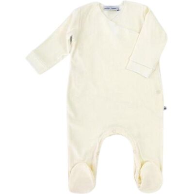 Bamboom Pelele con pies Pure Crema - Taglia 1 Mese Bamboom Pelele con pies Pure Crema - Taglia 1 Mese
