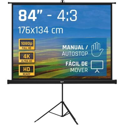 iggual Pantalla 84" 176x134 cm 4:3 Trípode con Bolsa iggual Pantalla 84" 176x134 cm 4:3 Trípode con Bolsa