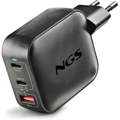 NGS BUD100WTINY Cargador GaN Ultrarrápido 100W 3 Puertos NGS BUD100WTINY Cargador GaN Ultrarrápido 100W 3 Puertos