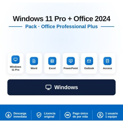 Microsoft Windows 11 PRO + Office 2024 PRO PLUS Microsoft Windows 11 PRO + Office 2024 PRO PLUS