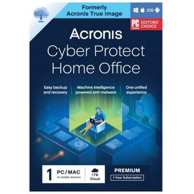 Acronis Cyber Protect Home Office Premium para PC/MAC + 1 TB almacenamiento en la nube 1 año Acronis Cyber Protect Home Office Premium para PC/MAC + 1 TB almacenamiento en la nube 1 año