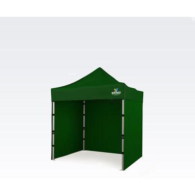 BRIMO Solución exclusiva para su marketing: Carpa plegable tipo tijera 2x2 m – Sin esfuerzo, con el máximo impacto! - con 3 paredes - Verde BRIMO Solución exclusiva para su marketing: Carpa plegable tipo tijera 2x2 m – Sin esfuerzo, con el máximo impacto! - con 3 paredes - Verde