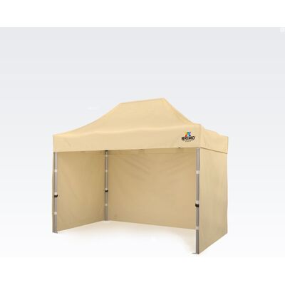 BRIMO Carpa de jardín profesional 2x3m ALU EXCLUSIVE (3 paredes) - con 3 paredes - Beige BRIMO Carpa de jardín profesional 2x3m ALU EXCLUSIVE (3 paredes) - con 3 paredes - Beige