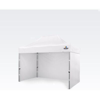 BRIMO Carpa de jardín profesional 2x3m ALU EXCLUSIVE (3 paredes) - con 3 paredes - Blanco BRIMO Carpa de jardín profesional 2x3m ALU EXCLUSIVE (3 paredes) - con 3 paredes - Blanco
