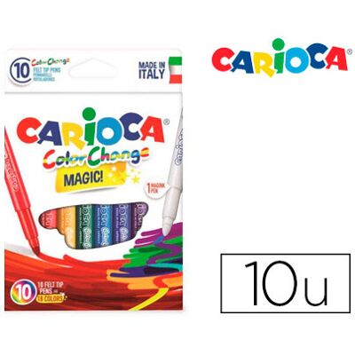 Carioca Marker Color Change Magic Paint Caja de 10 Colores Surtidos Carioca Marker Color Change Magic Paint Caja de 10 Colores Surtidos