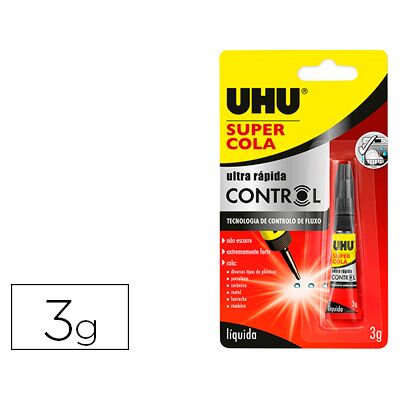 Super Pegamento Uhu Control 3 Gr Super Pegamento Uhu Control 3 Gr