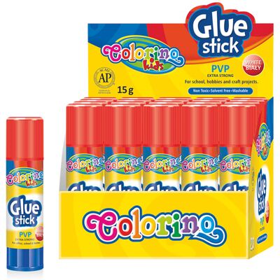 COLORINO DIS 20 uds Tubo Pegamento 15 gr COLORINO DIS 20 uds Tubo Pegamento 15 gr
