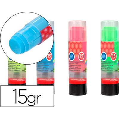 Pegamento En Stick 15 Gr Color Neón Pegamento En Stick 15 Gr Color Neón