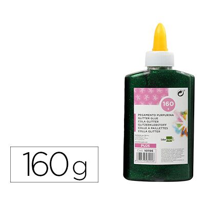 Pegamento con Purpurina Verde Fantasía Metalizado Bote 160 Gr Pegamento con Purpurina Verde Fantasía Metalizado Bote 160 Gr