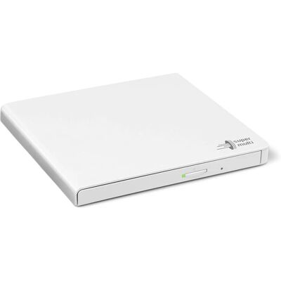 Unidad óptica externa DVD-RW ultradelgada (blanca) - LG Unidad óptica externa DVD-RW ultradelgada (blanca) - LG