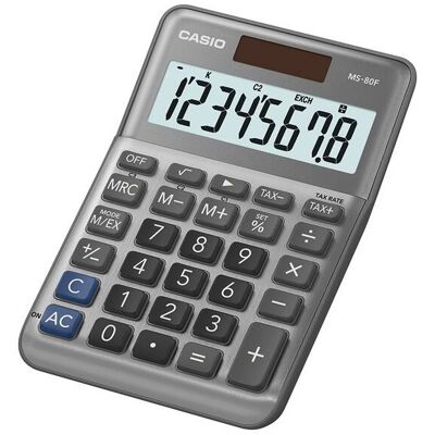 Calculadora de escritorio MS-80F (gris) - CASIO Calculadora de escritorio MS-80F (gris) - CASIO