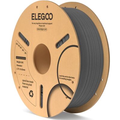 Elegoo PLA 1,75mm 1kg - Space Grey - Filamento Elegoo PLA 1,75mm 1kg - Space Grey - Filamento