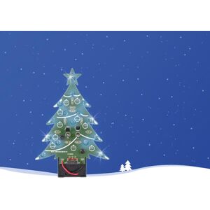 Kit Didáctico Árbol de Navidad con LEDs Azules - VELLEMAN Kit Didáctico Árbol de Navidad con LEDs Azules - VELLEMAN