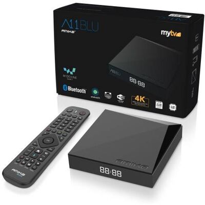 Receptor IPTV Android OTT A11 Blu 2GB/16GB Wi-Fi 4K MyTV2 - AMIKO Receptor IPTV Android OTT A11 Blu 2GB/16GB Wi-Fi 4K MyTV2 - AMIKO