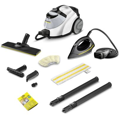 Limpiadora a vapor SC 5 EasyFix Plancha 1,5L 2250W (Negro/Blanco) - KARCHER Limpiadora a vapor SC 5 EasyFix Plancha 1,5L 2250W (Negro/Blanco) - KARCHER