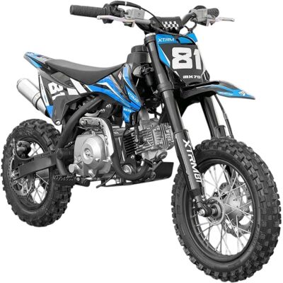 Mini Motocross Infantil 70cc 12/10 MX70 (Azul) - XTRM FACTORY 81 Mini Motocross Infantil 70cc 12/10 MX70 (Azul) - XTRM FACTORY 81