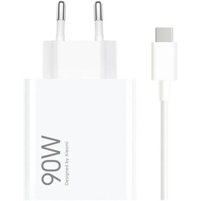 Cargador USB-A HyperCharge Combo de 90W (Blanco) - XIAOMI Cargador USB-A HyperCharge Combo de 90W (Blanco) - XIAOMI