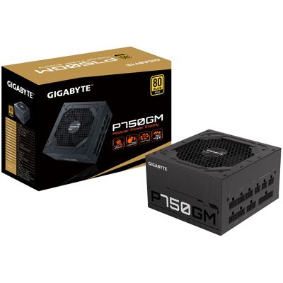 P750GM Fuente de alimentación modular completa de 750 W (80 Plus Gold) - GIGABYTE P750GM Fuente de alimentación modular completa de 750 W (80 Plus Gold) - GIGABYTE