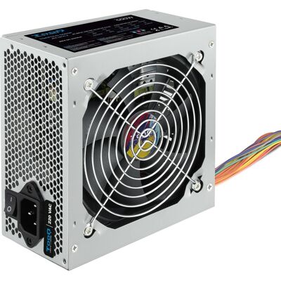 Fuente de Alimentación ATX 500W 20+4 pin ATX con PFC Activo - TOOQ Fuente de Alimentación ATX 500W 20+4 pin ATX con PFC Activo - TOOQ