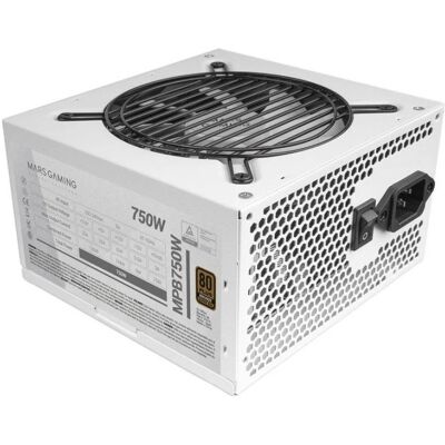 Fuente de Alimentación ATX 750W 20+4 pines 80 Plus Bronce (Blanco) - MARS-GAMING Fuente de Alimentación ATX 750W 20+4 pines 80 Plus Bronce (Blanco) - MARS-GAMING
