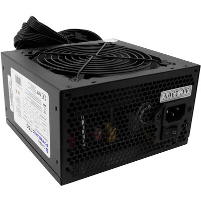 Fuente de Alimentación Powerline II 750W 20+4 pines ATX (Negro) - COOLBOX Fuente de Alimentación Powerline II 750W 20+4 pines ATX (Negro) - COOLBOX