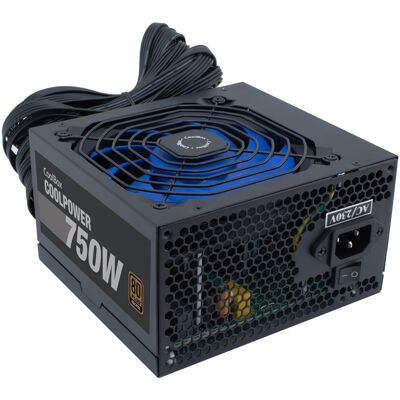Fuente de Alimentación 750W 20+4 pines ATX 80 Plus Bronze (Negro) - COOLBOX Fuente de Alimentación 750W 20+4 pines ATX 80 Plus Bronze (Negro) - COOLBOX