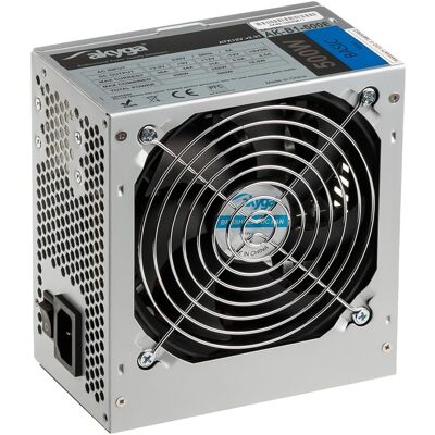 Fuente de Alimentación 500W 20+4 pin ATX AK-B1-500E (Gris) - AKYGA Fuente de Alimentación 500W 20+4 pin ATX AK-B1-500E (Gris) - AKYGA